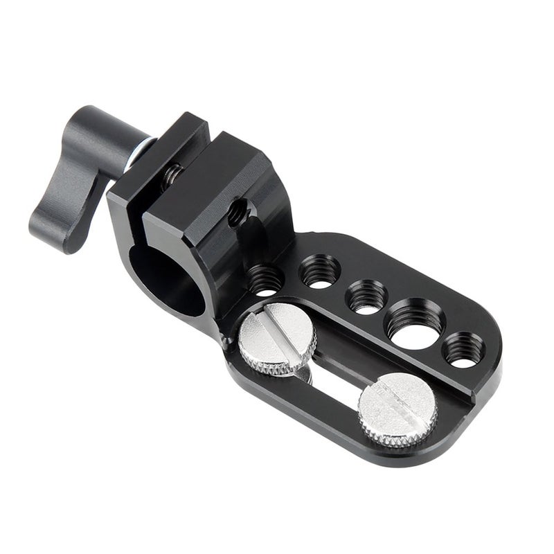 NICEYRIG Mini Mounting Plate with 15mm Rod Clamp for Monitor EVF Transmitter Receiver to 15mm Rod - 166 - Image 1